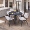Regency Kahlo Round Table & Chair Sets, 48 W, 48 L, 29 H, Wood, Metal, Plastic Top, Grey TPL48RNDGYBK47GY - alternate 1